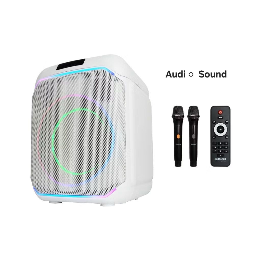 AIWA AW-X1800 Party Speaker ลำโพงบลูทูธปาร์ตี้ คาราโอเกะ ( สินค้าของแท้ !! )