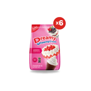 Dreamy Whipping Cream วิปปิ้งครีม สูตรหวาน ขนาด 500 กรัม (แพ็ก 6)