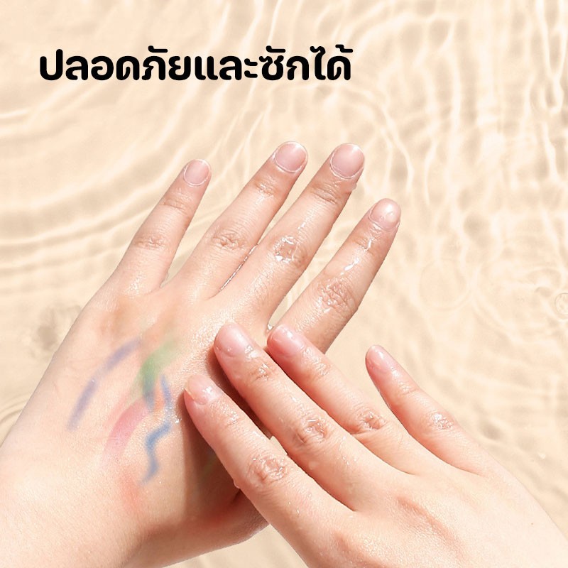 🎨 ENMYปากกาอะคริลิก (24/36/48/60/80 สี) เหมาะสำหรับวัสดุต่างๆ กันน้ำ สีสันสดใส ติดทนนาน เหมาะสำหรับ - รูปที่ 6