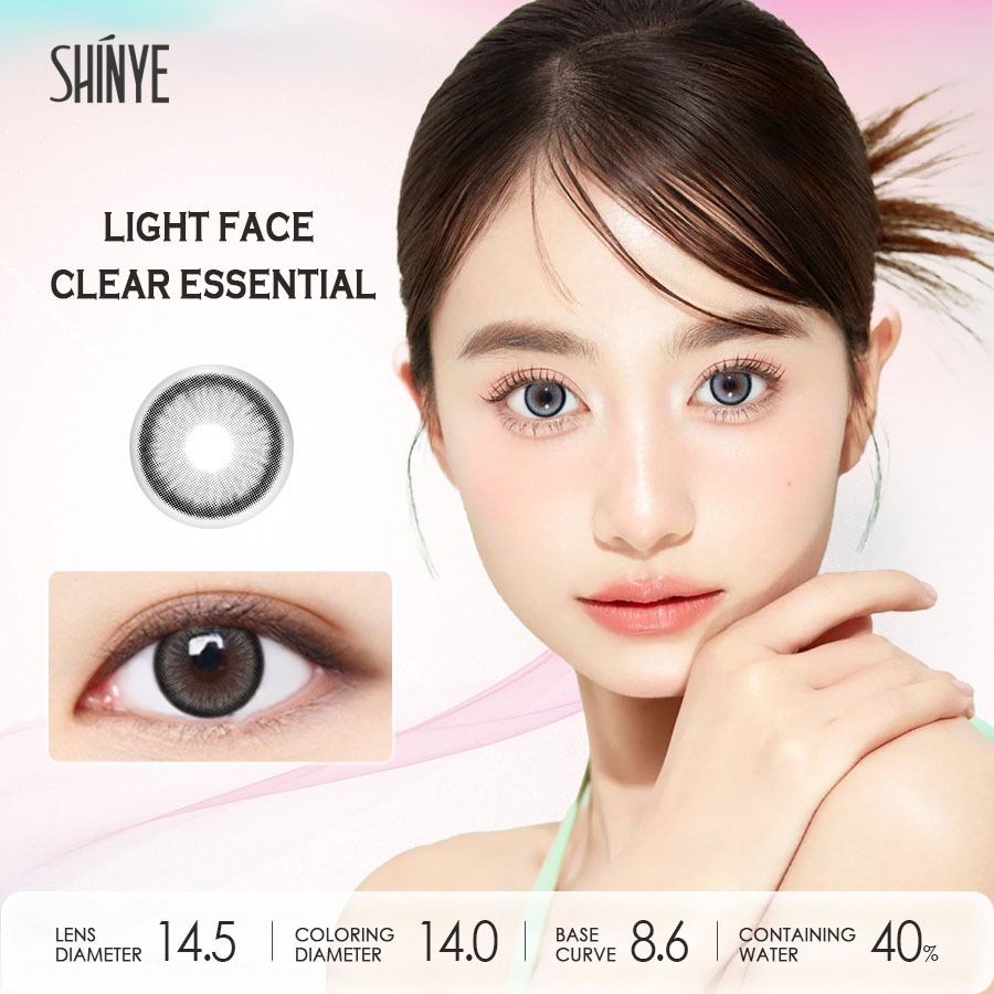 [ขายดี]Gray SHINYE Contact Lens :（Contact Lens Si)14.5มม คอนแทคเลนส์ คอนแทคเลนส์สีแบบใช้ 6 เดือน