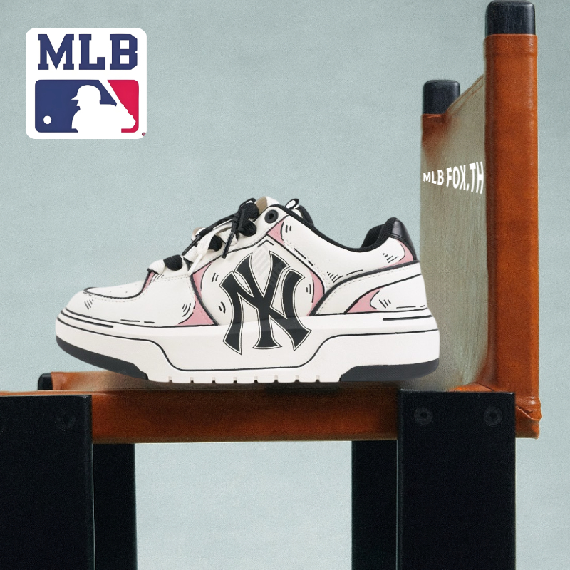 (💯ของแท้ 100%)  MLB Chunky Liner Barefoot Sneaker Low ACG 3ASXCA12N-50WHS