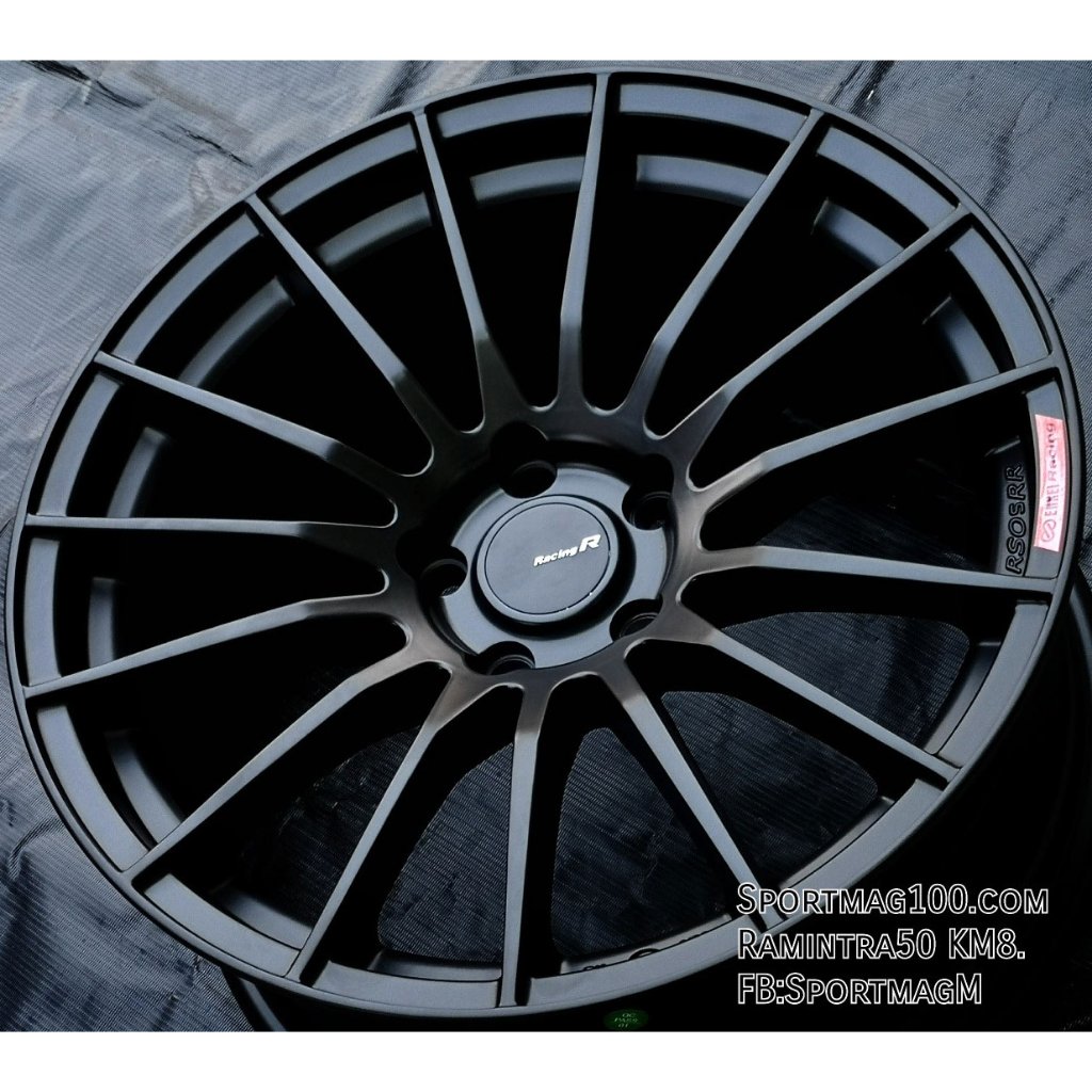 ล้อใหม่ FlowFoming RS05RR 5รู114 ET38 ดำด้าน,กันเมทาลิก กว้าง9 ขอบ18นิ้ว(ราคา 4วง)