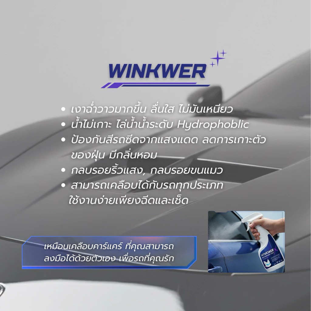 WinkWerX น้ำยาเคลือบเงารถยนต์ thumbnail 3
