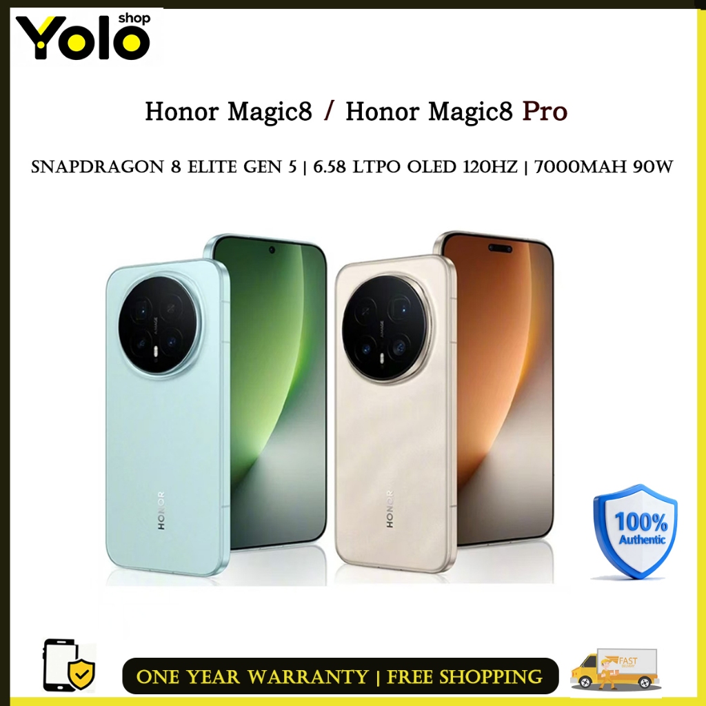 Honor Magic 8 Pro CHINA ROM 6.71inch OLED Snapdragon8 Gen5 200MP 7200Mah 80W OTA NFC Android 16