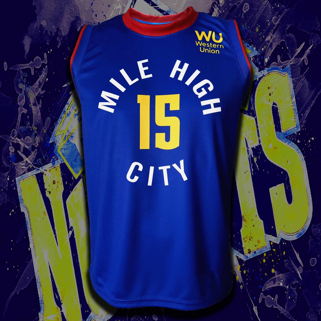 เสื้อบาสเกตบอล ทีม เดนเวอร์ นักเก็ตส์ รุ่น City /Nikola Jokić#15 ไซส์ S-5XL #BK0050