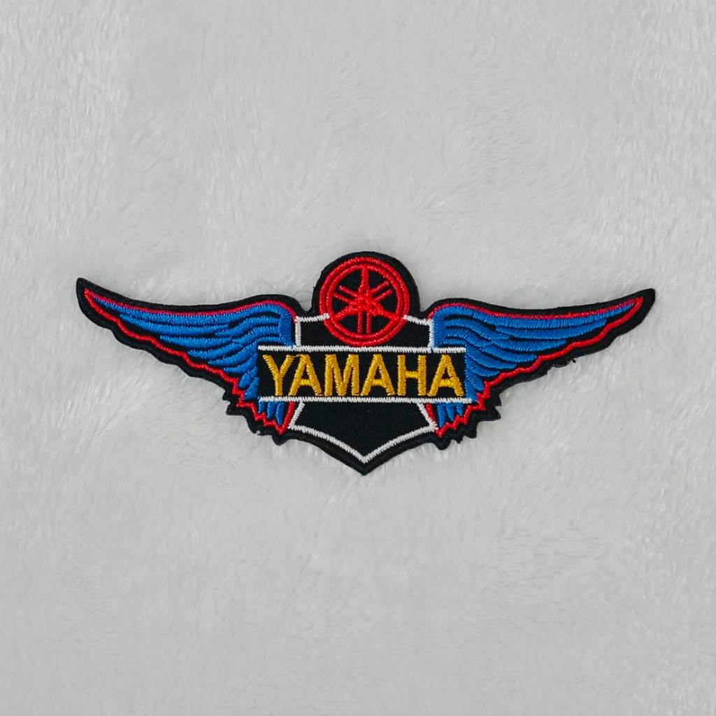 ตัวรีดติดเสื้อ อาร์มติดเสื้อ มอเตอร์ไซค์ Yamaha Iron on Patch Sticker DIY Bigbike ยามาฮฺ่า ตกแต่งเสื้อผ้า สติ๊กเกอร์