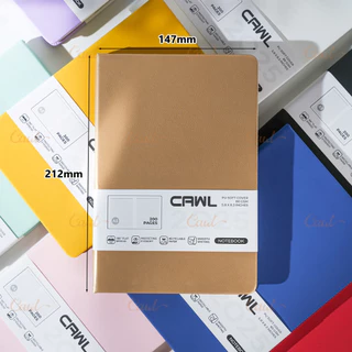 CAWL สมุด A5 Notebook สมุดเส้นบรรทัด หลายสี เหมาะสำหรับนักศึกษาและสำนักงาน 100 แผ่น / 200 หน้า