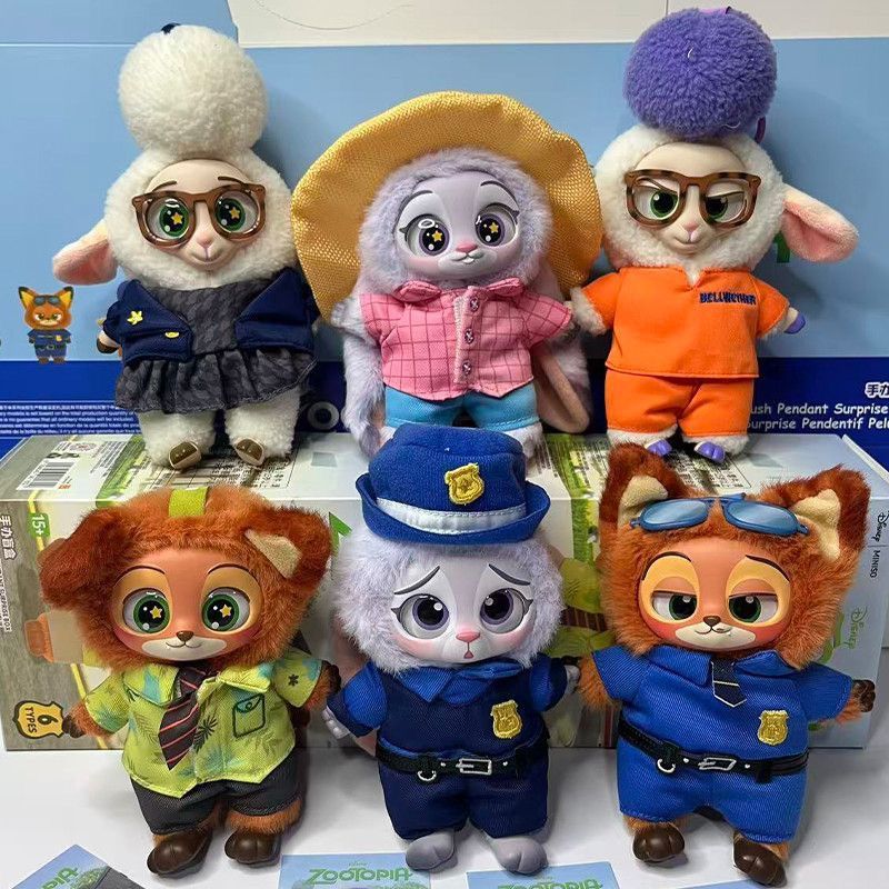 [พร้อมส่ง] แบบจุ่ม MINISO x Disney Zootopia Vinyl-Plush กล่องสุ่ม