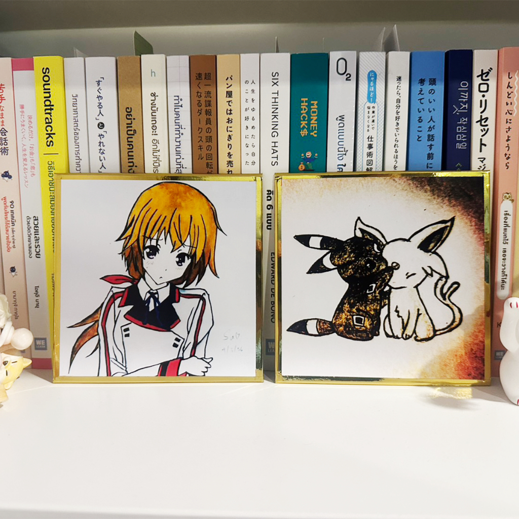 รับทำชิกิชิภาพวาด Fanart ขนาด 17.5×17.5 / 15×15/ 12×12 / 10×10 เซนติเมตร ราคา ถูกที่สุด ดีลบีเคเค แกลเลอรีภาพที่ 3