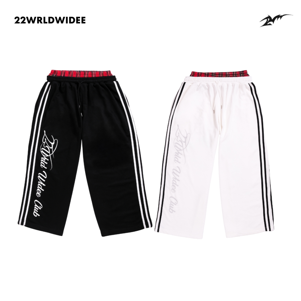 ( จัดส่งด่วน 1 วัน!) 22wrldwidee Club Double Waist Sweat Pants กางเกงลำลอง คอลเลคชั่นใหม่ (OC132)
