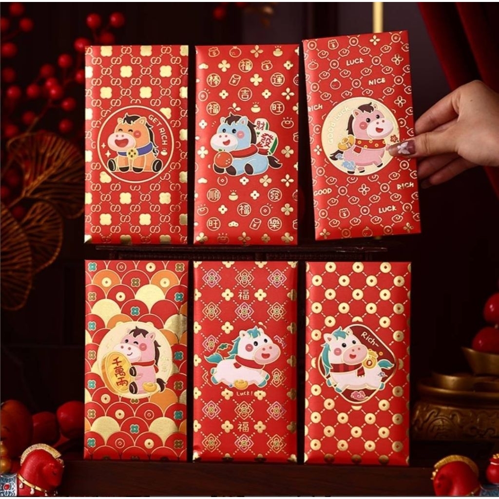 (พร้อมส่งในไทย)ซองแดงปีม้าทองซองอั่งเปา 2026 (มี 17ลาย) - รูปที่ 4