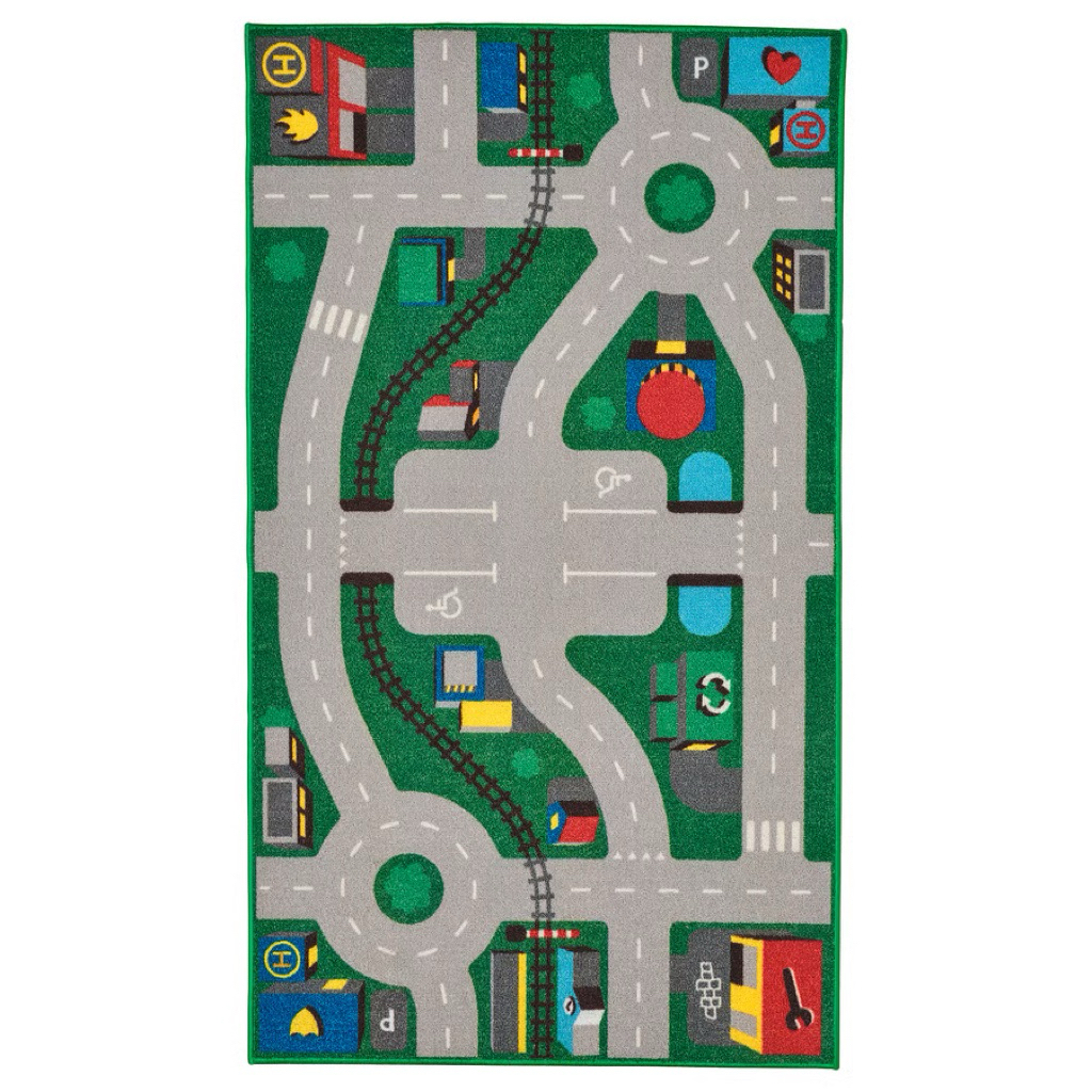 🚗LILLABO ลิลลาบู พรม, เขียว, 75x133 ซม.🚕