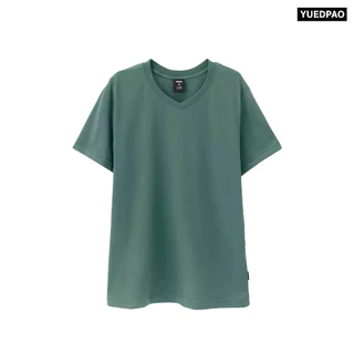 Yuedpao Ultrasoft Non-Iron [NEW] เสื้อยืดคอวี ผ้านุ่มใส่สบาย ไม่ย้วย ไม่หด ไม่ต้องรีด เสื้อยืดสีพื้น - Set Sky Blue