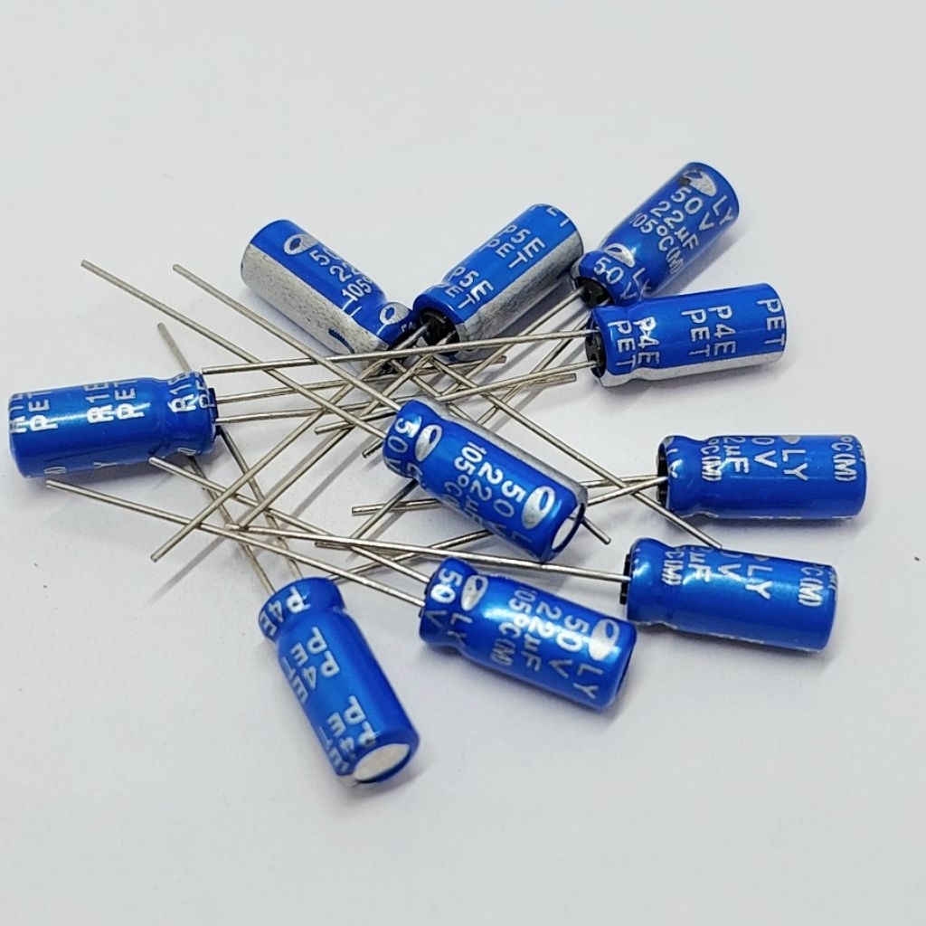(แพ็ค 10 ตัว) คาปาซิเตอร์ 150uF 35V , Electrolytic Capacitor ตัวเก็บประจุ อิเล็กโตไลท์ ทนความร้อน 105°C ขนาด 8 × 12mm.