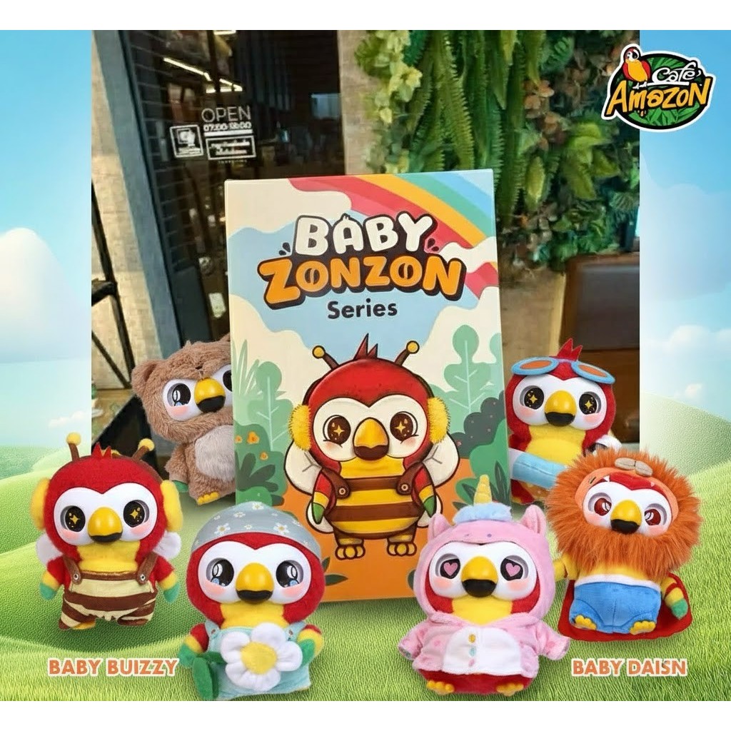 Cafe Amazon กล่องสุ่มพวงกุญแจ 𝘽𝙖𝙗𝙮 𝙕𝙤𝙣𝙕𝙤𝙣 𝙎𝙚𝙘𝙧𝙚𝙩 𝘽𝙤𝙭 [ของแท้]