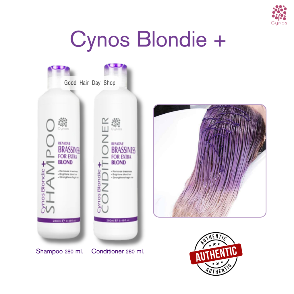 แชมพูม่วง Cynos Blondie+ Shampoo and conditioner