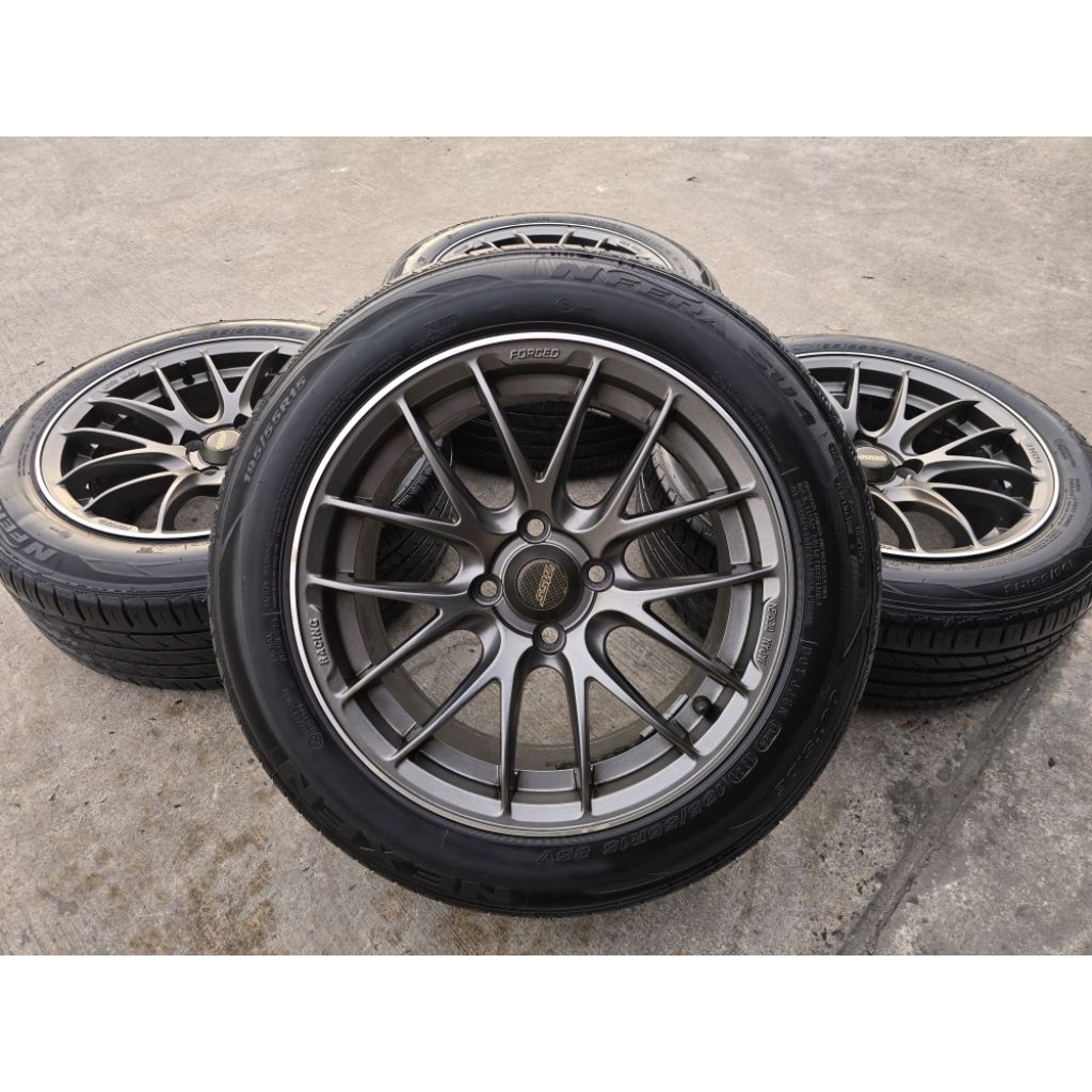 ล้อมือ2 SSW S295 แท้ขอบ 15" 4/100 กว้าง7 Off35 ใส่เก๋ง 4 รูได้ทุกรุ่น