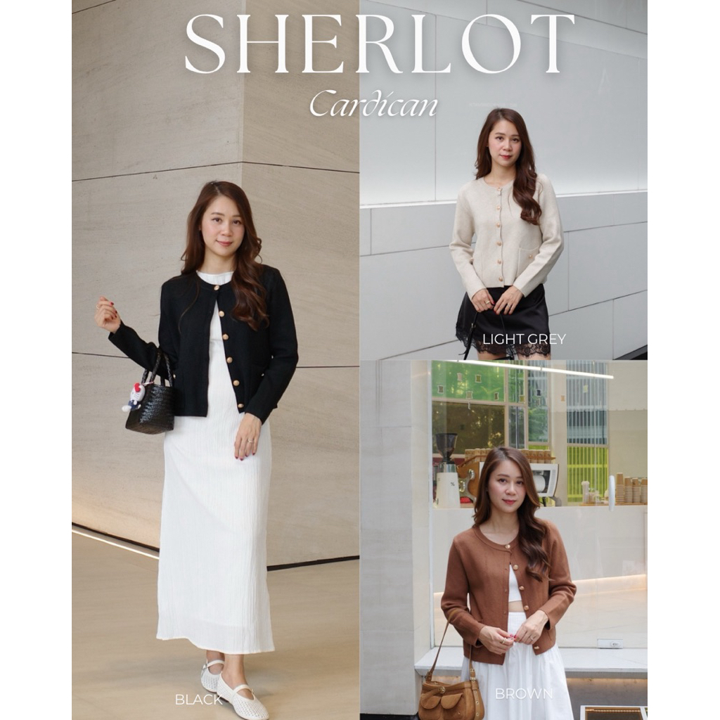 (เก็บโค้ดหน้าร้านลด 20%) Plsme.bkk 〰“Sharlot cardican”เสื้อคาร์ดิแกน
