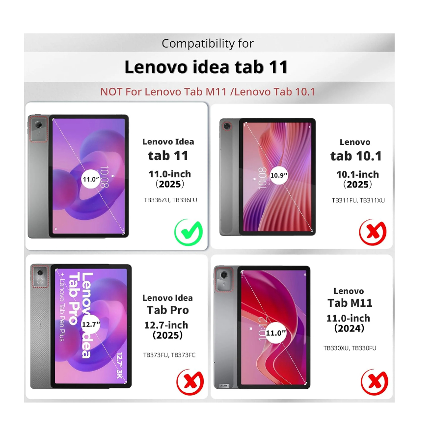 {ส่งเร็วจากไทย} รุ่นที่ระบุใช้ด้วยกันได้Tempered Glass Screen for Lenovo idea tab 11 2025 / Tab K11 Gen2 TB336ZU/TB330XU