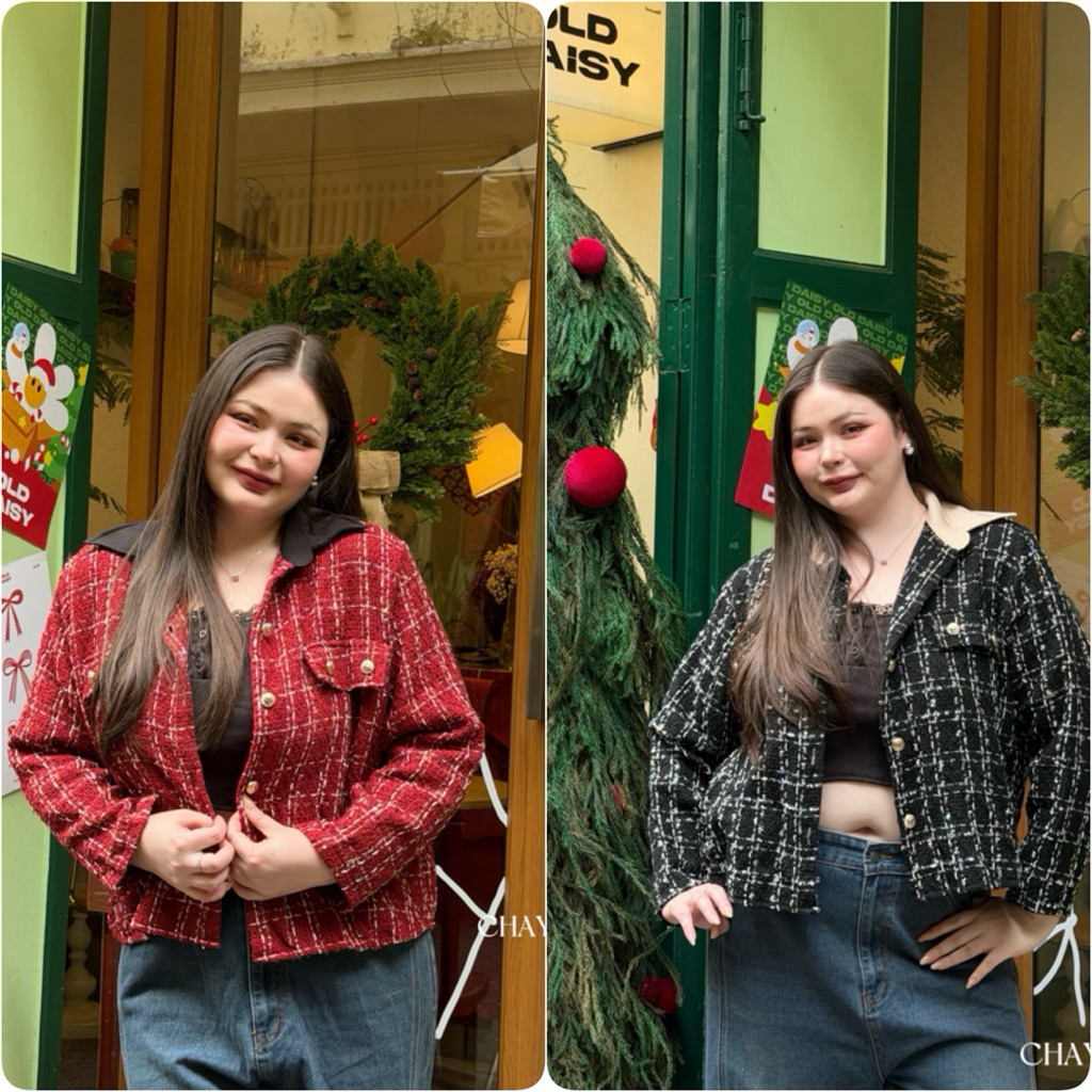 เสื้อสูท ​เสื้อคลุมเนื้อผ้าทอทวิค งานกระดุมมุข