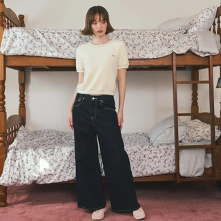 CHUUCHOP - (XS-4XL) Jacky Jeans กางเกงยีนส์ขากระบอกใหญ่ เก็บสัดส่วนได้ดี(CJ002)