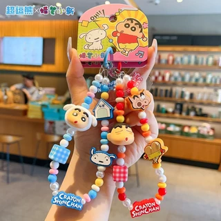 (ลิขสิทธิ์แท้) สายคล้องโทรศัพท์มือถือ, พวงกุญแจ, จี้/เครื่องประดับห้อย Crayon Shin-chan เครยอนชินจัง