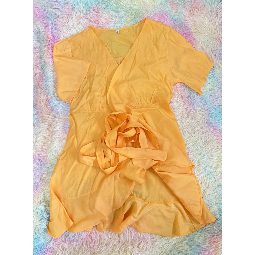 ส่งต่อ เดรสHofstore สีเหลือง Size.S