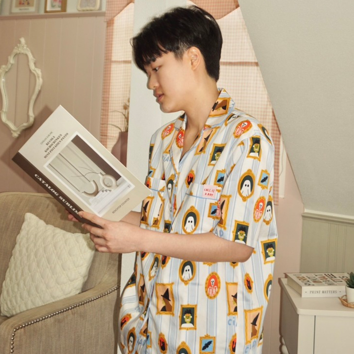 Ghost house autumn set แขนสั้น ขายาว ชุดนอนโนบรา Call it a day