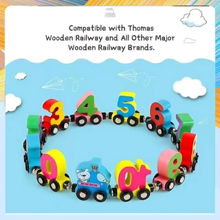 รถไฟแม่เหล็ก รถไฟดิจิตอลดิจิตอล Flight รถไฟอายุเช้าสอนดิจิตอลของเล่นไม้