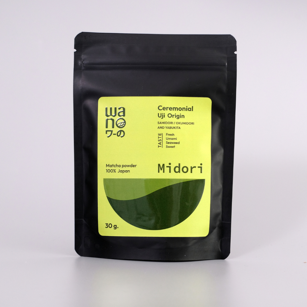 WANO Midori 30g Uji Matcha มัทฉะ ญี่ปุ่น แท้ 100% เกรดพิธีการ มัทฉะโทนสาหร่าย