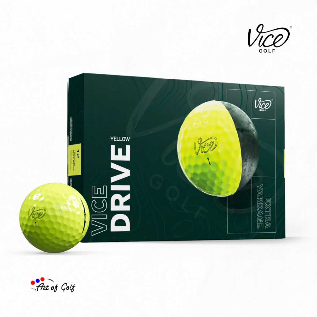 ลูกกอล์ฟ Vice Golf - รุ่น Drive (Yellow)