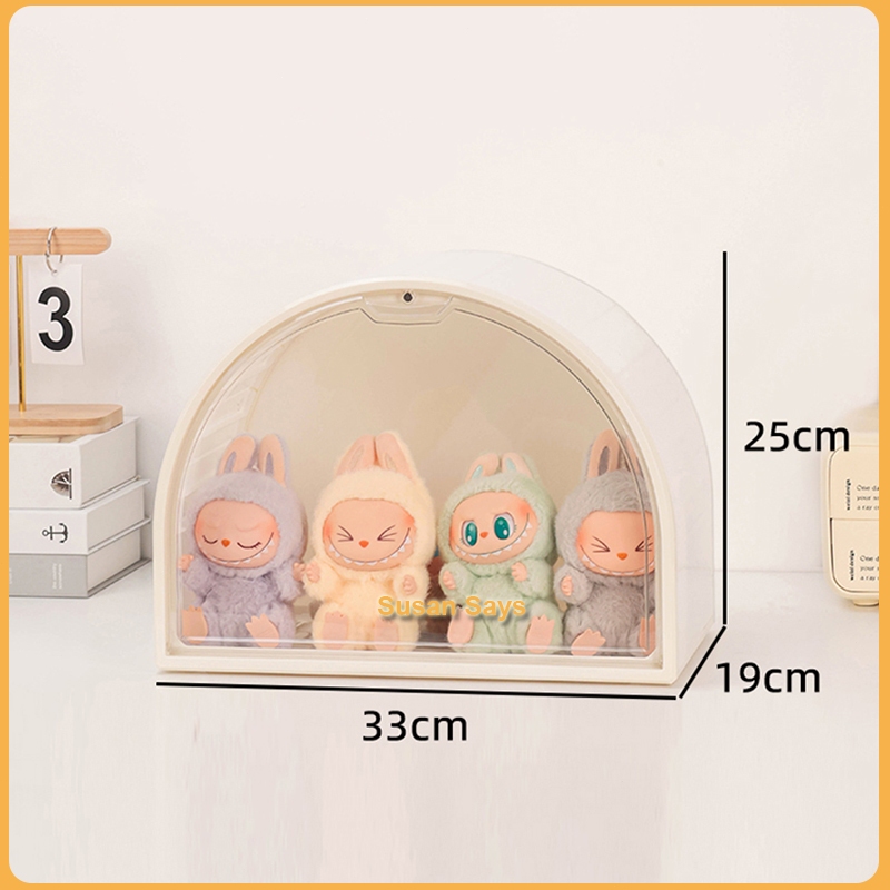 กล่องโชว์โมเดล ตู้โชว์ตุ๊กตา ตู้เก็บโมเดล ที่เก็บของสะสมart toy อะคริลิคใส ฟรีแผ่นรองด้านใน - รูปที่ 3