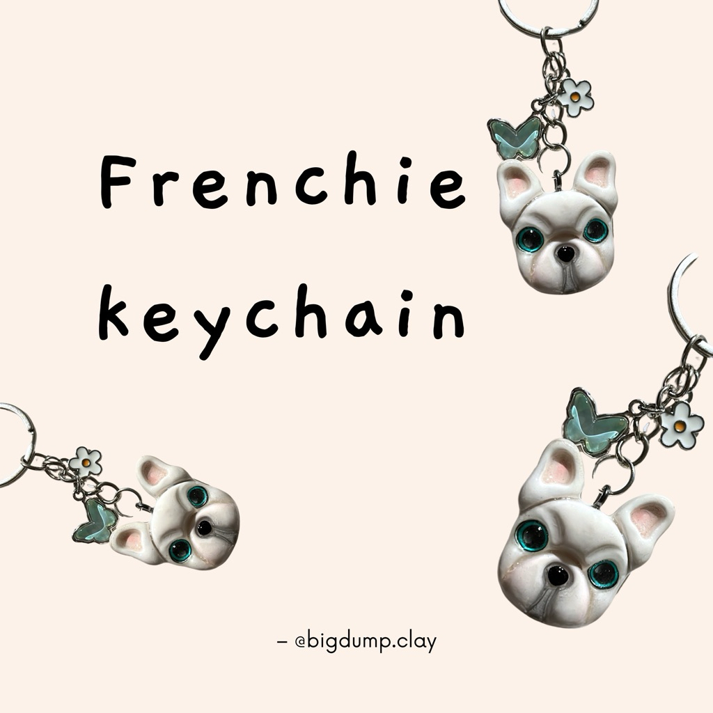 พวงกุญแจเฟรนชี่ Frenchie keychain
