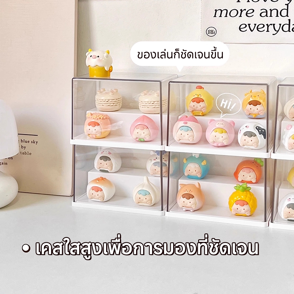 ตู้ใส่โมเดล กล่องเก็บของแบบใส กล่องใส่ตุ๊กตาแบบใส พลาสติกอย่างดี ประหยัดพื้นที่ กันฝุ่น กันน้ำ และมีความโปร่งใสสูง