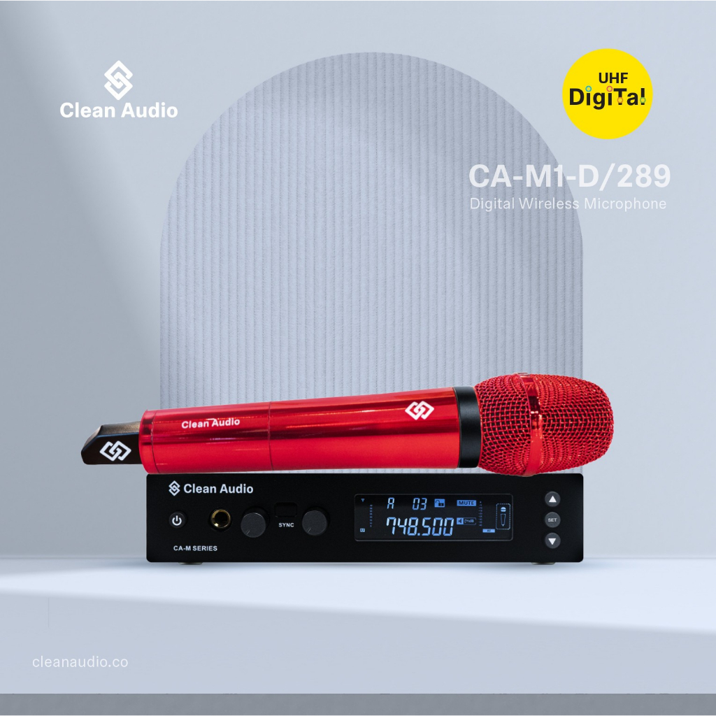 Clean Audio CA-M1-D 289 Limited Edition UHF DigiTal Wireless Micrphone (color series ) รุ่นใหม่ตูดดำ