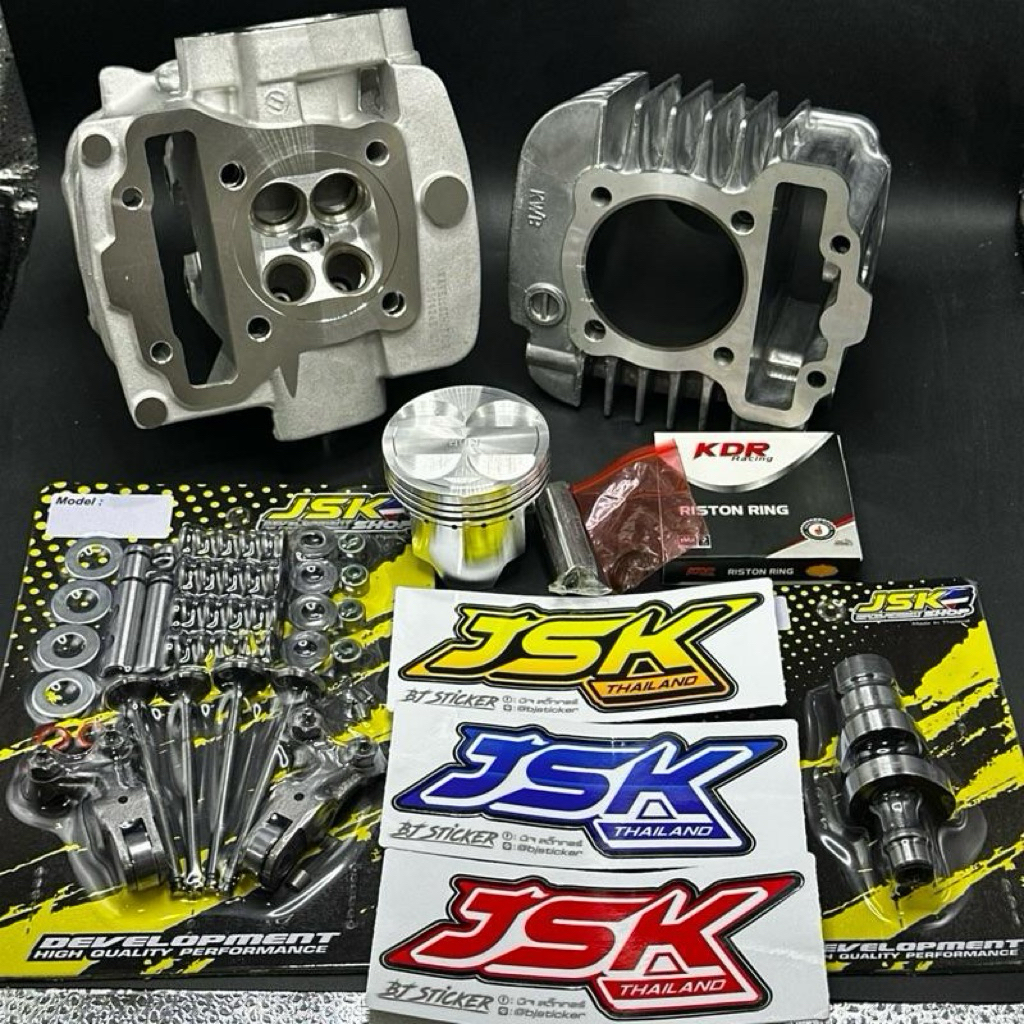 ชุดทากาว 4วาล์ว W110i มีขนาด53,54,56,57,58,59 ปอกยาวใส่ชัก3,5,7ได้ หลบวาล์วเซตเบ้าพร้อมประกอบ ราคาเบ