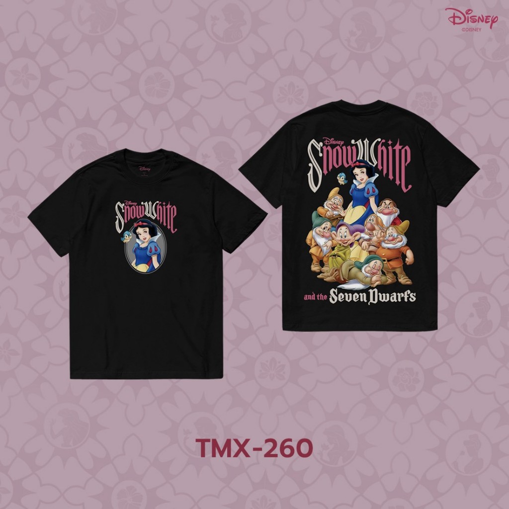 Power 7 Shop เสื้อยืดการ์ตูน "Snow White and the Seven Dwarfs" ลิขสิทธิ์แท้ DISNEY (TMX-260)