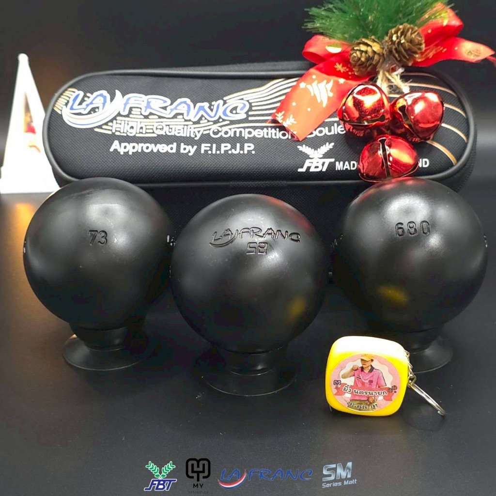 เปตอง La Franc ราฟร้อง รุ่น SB สีดำ เหล็กกึ่งนิ่ม ใหม่มือ1 ของแท้ 100%