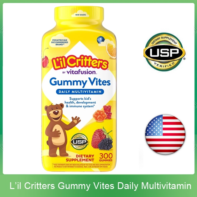 (Exp.09/2026)L’il Critters Gummy Vites Daily Multivitamin 300 Gummies
