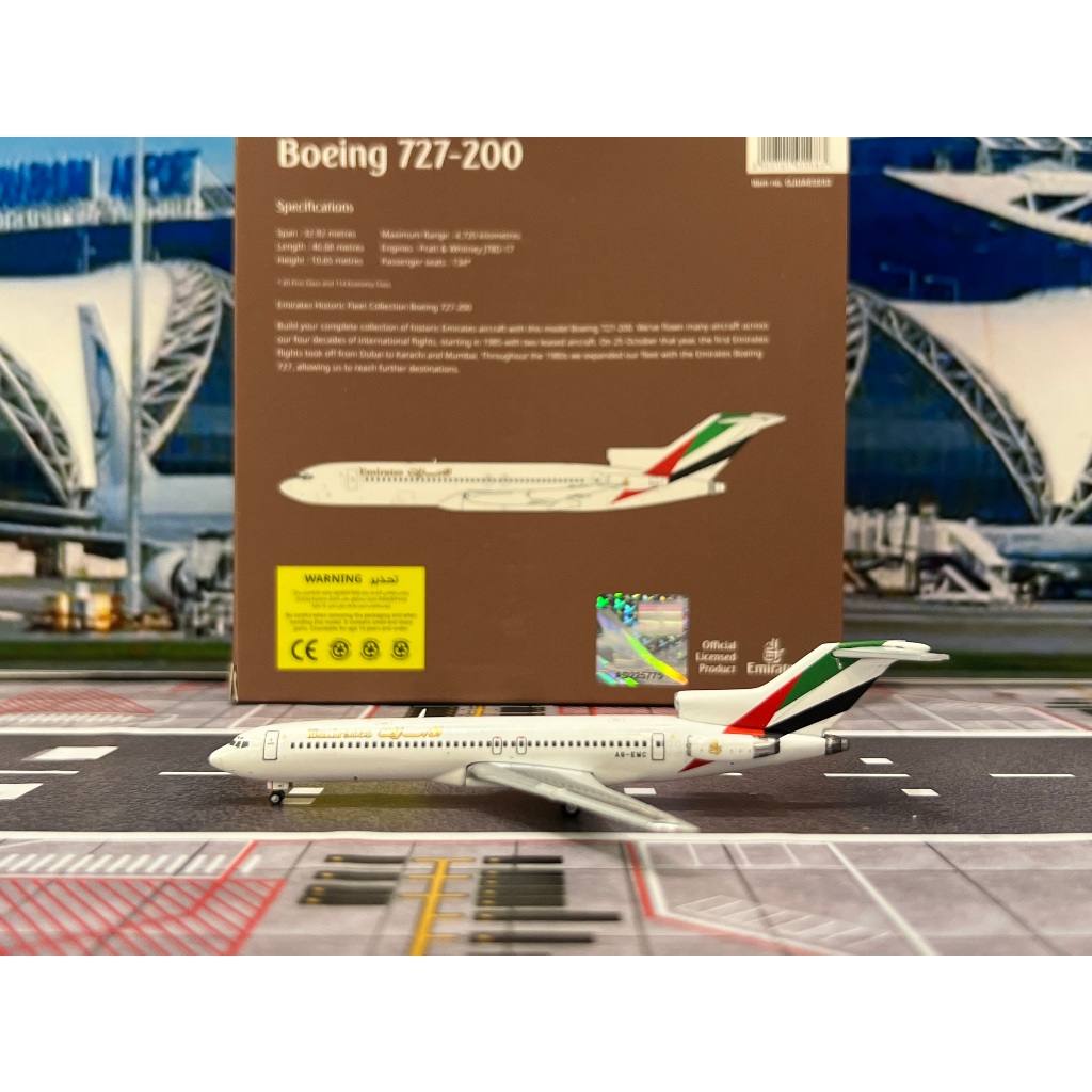 Gemini Jets [GJUAE2233] 1:400 Emirates B727-200 A6-EMC