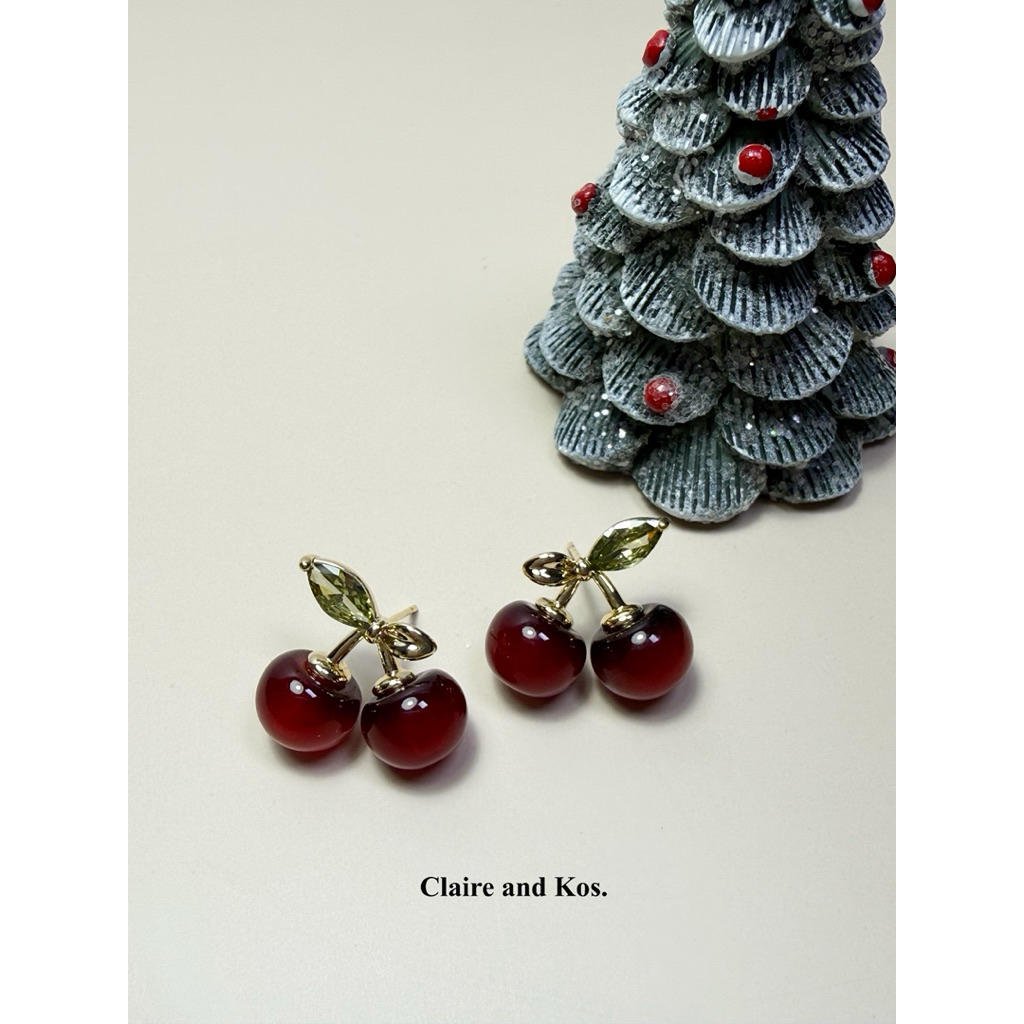 Claire&Kos - ต่างหูเชอร์รี่