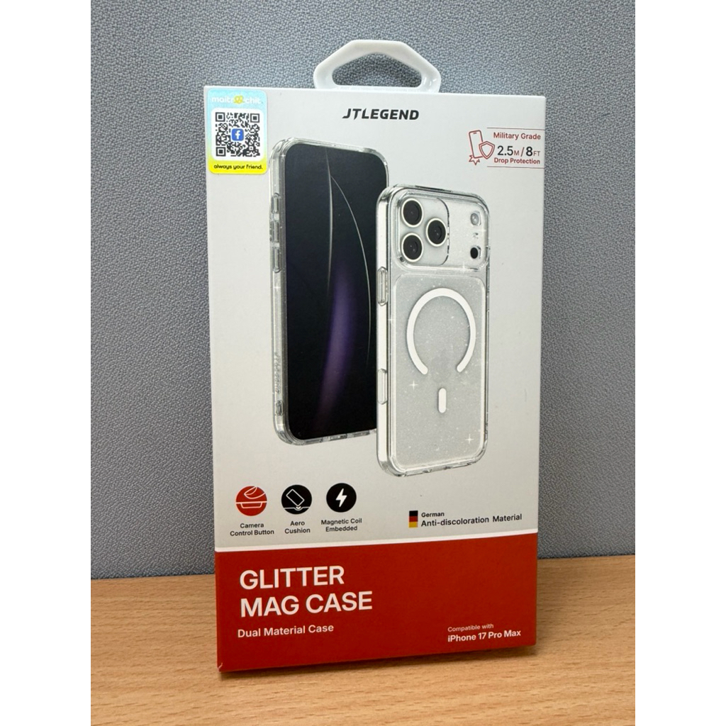 เคสโทรศัพท์ iPhones 17Pro Max ยี่ห้อ JTLEGEND รุ่น Glitter Mag Case