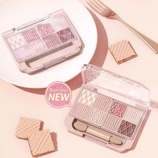 K'APEINE พาเลตตา 8สี บลัชออน+ไฮไลต์ โทนสีชมพู ติดทน กันน้ำ สีธรรมชาติ หวานเต็มระดับ