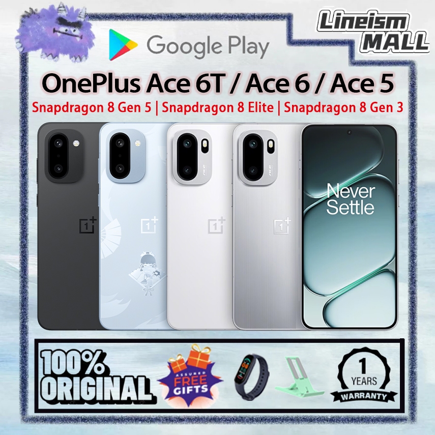 【Global Rom】OnePlus Ace 6 Snapdragon 8 Elite Oneplus Ace 6T Snapdragon 8 Gen 5 OnePlus Ace 5 Snapdra