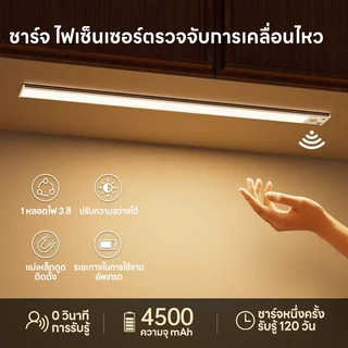 YOWXII ไฟเซ็นเซอร์ LED แสงเซ็นเซอร์อัจฉริยะ เปิดได้ 3 แสง ชาร์จ USB(สายชาร์จ USB รวมอยู่ด้วย)