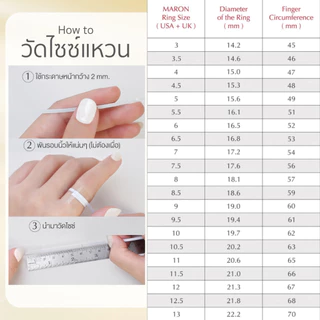 MARON แหวนพลอยนพเก้า เสริมบารมี ก้าวหน้า เลื่อนตำแหน่ง ดีไซน์ร่วมสมัย ใส่ได้ทุกเพศ ทุกวัย Nine Lucky Stars Signet Ring