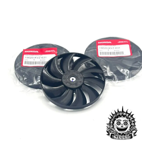 พัดลมระบายความร้อน หม้อน้ำ Honda CRF250 M L Rally (ทุกรุ่น) Rebel , CBR , CB แท้ เบิกศูนย์ Honda 19020-KVZ-631