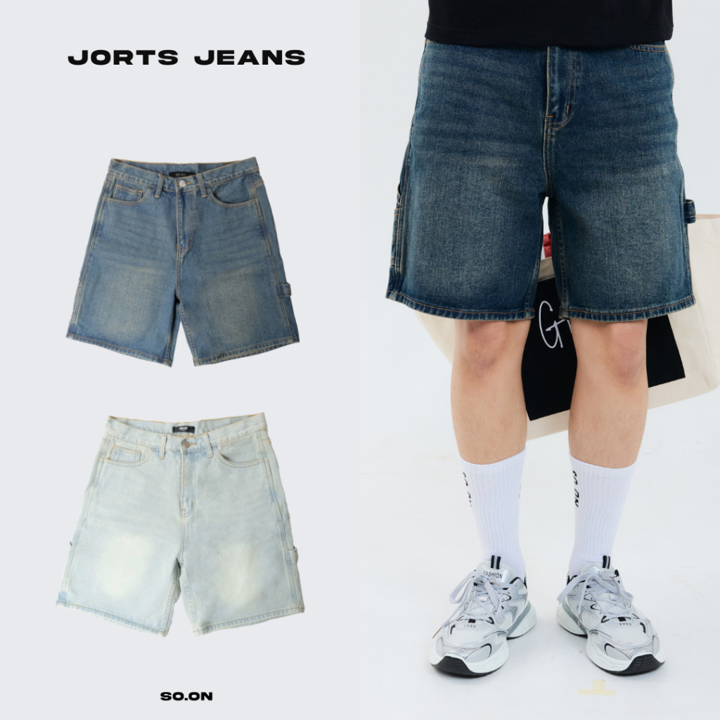 SO.ON : Grocery Club Short Pants กางเกงขาสั้น รุ่น Jorts Jeans