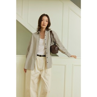 tresmade เสื้อเชิ๊ตลายทาง Gridline Shirt