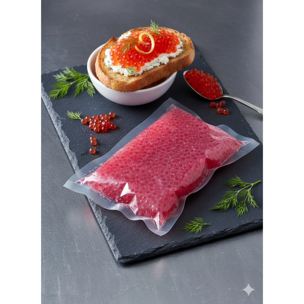 ผงบุก สีแดง 250g. เนื้อล้วนไม่ผสมน้ำ ใช้ตกแต่งอาหาร